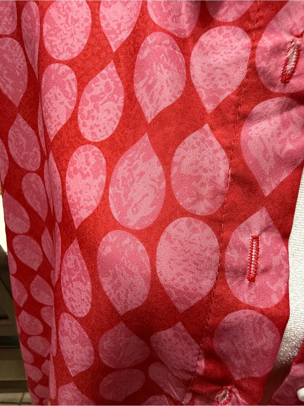 Boho Pink Printed Button-Down Shirt - Picture 4 of 8